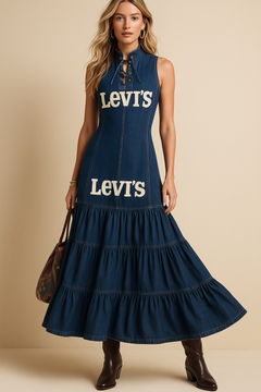Vestito • Denim • Blu — Serena